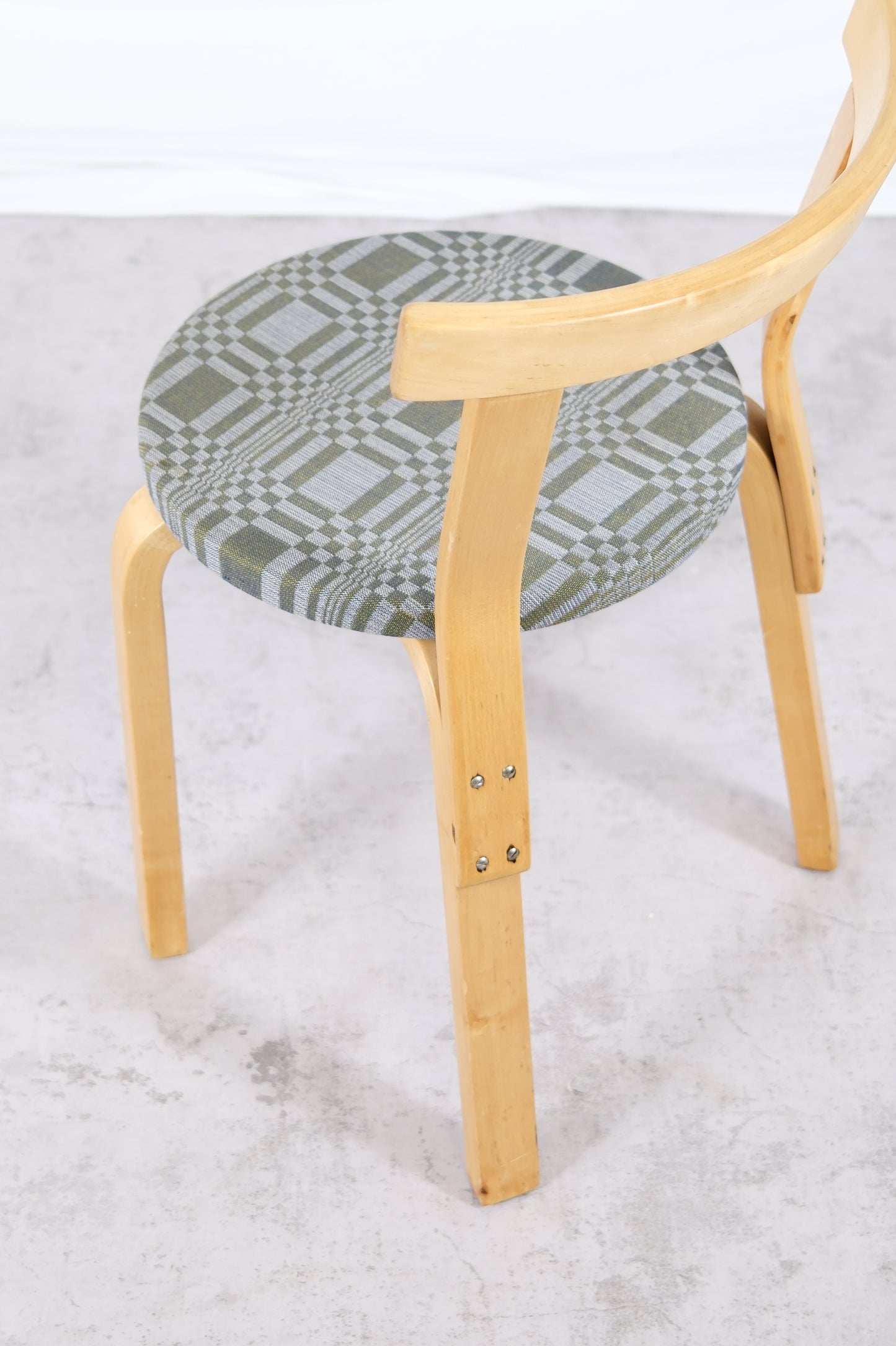 Artek 68 Chair upholstered with Johanna Gullichsen fabric