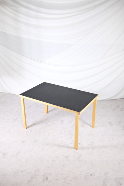 Artek 81B Dining Table with Black Linoleum Top