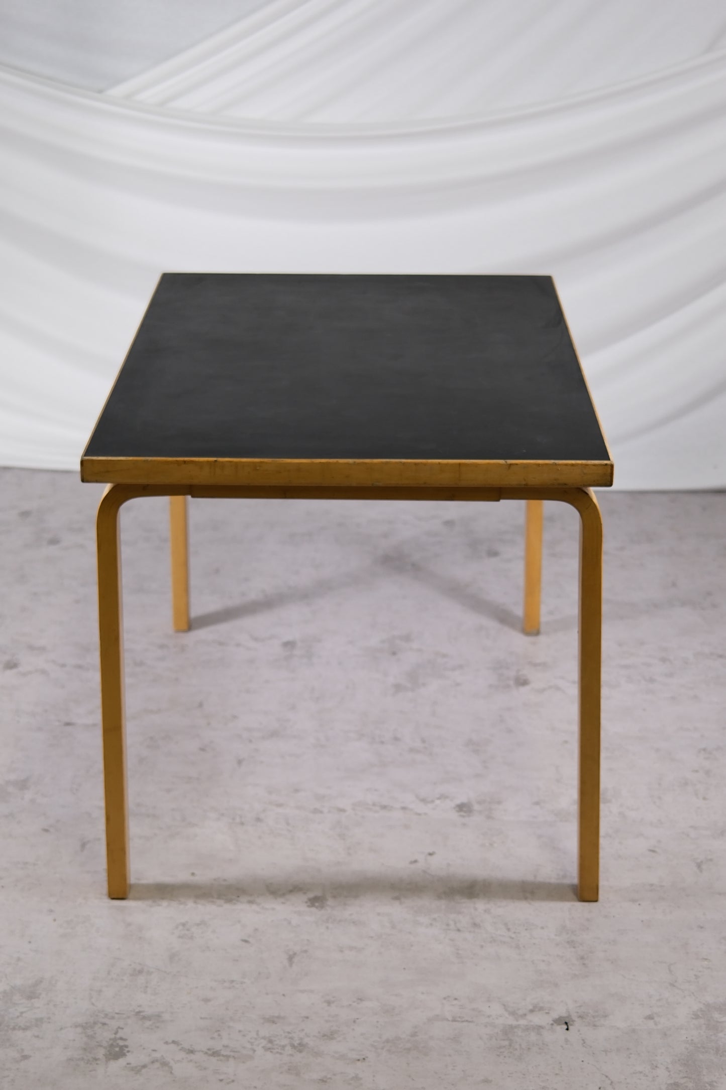 Artek 81B Dining Table with Black Linoleum Top