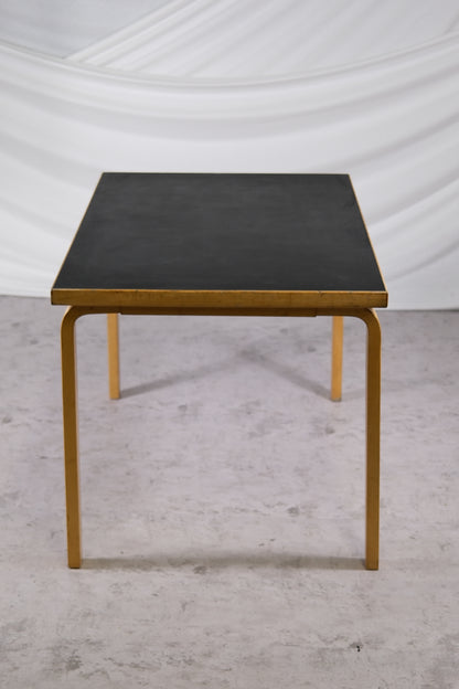 Artek 81B Dining Table with Black Linoleum Top