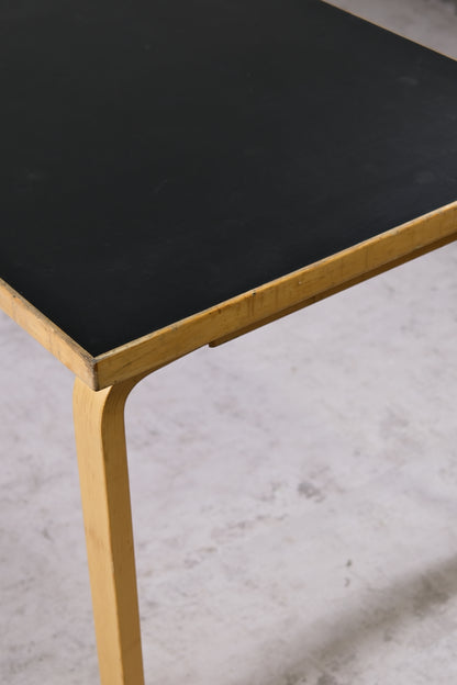 Artek 81B Dining Table with Black Linoleum Top