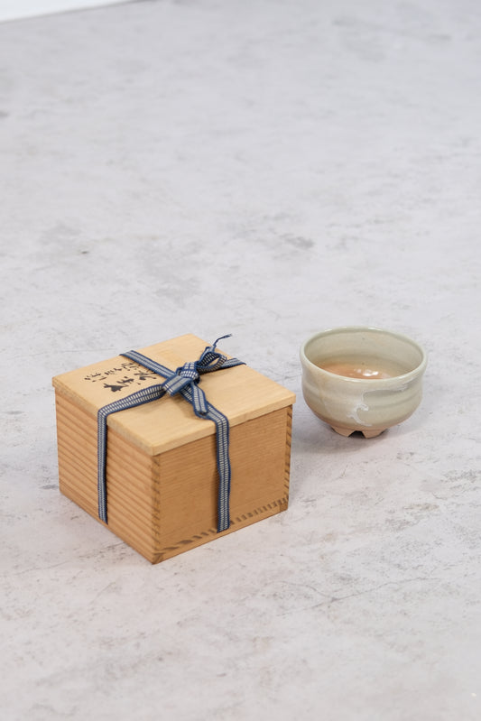 Kyo-yaki Beige Pink Chawan