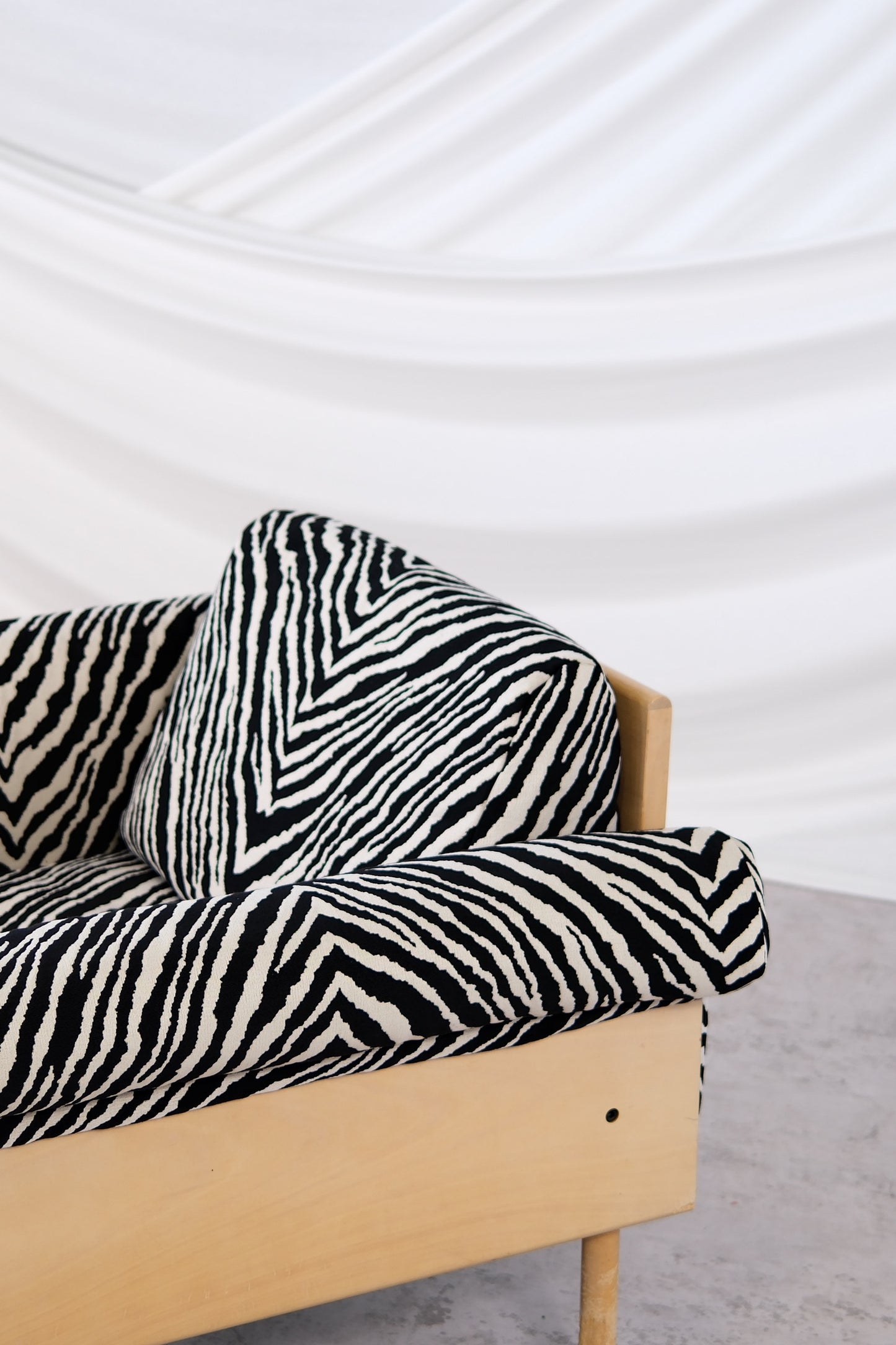 Yrjö Kukkapuro Ateljee Armchair with Zebra Upholstery, 1960s
