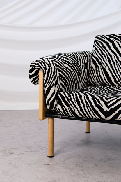 Yrjö Kukkapuro Ateljee Armchair with Zebra Upholstery, 1960s