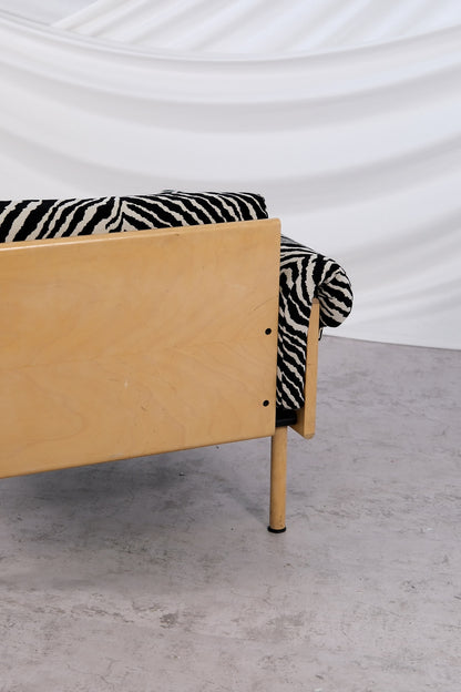 Yrjö Kukkapuro Ateljee Armchair with Zebra Upholstery, 1960s