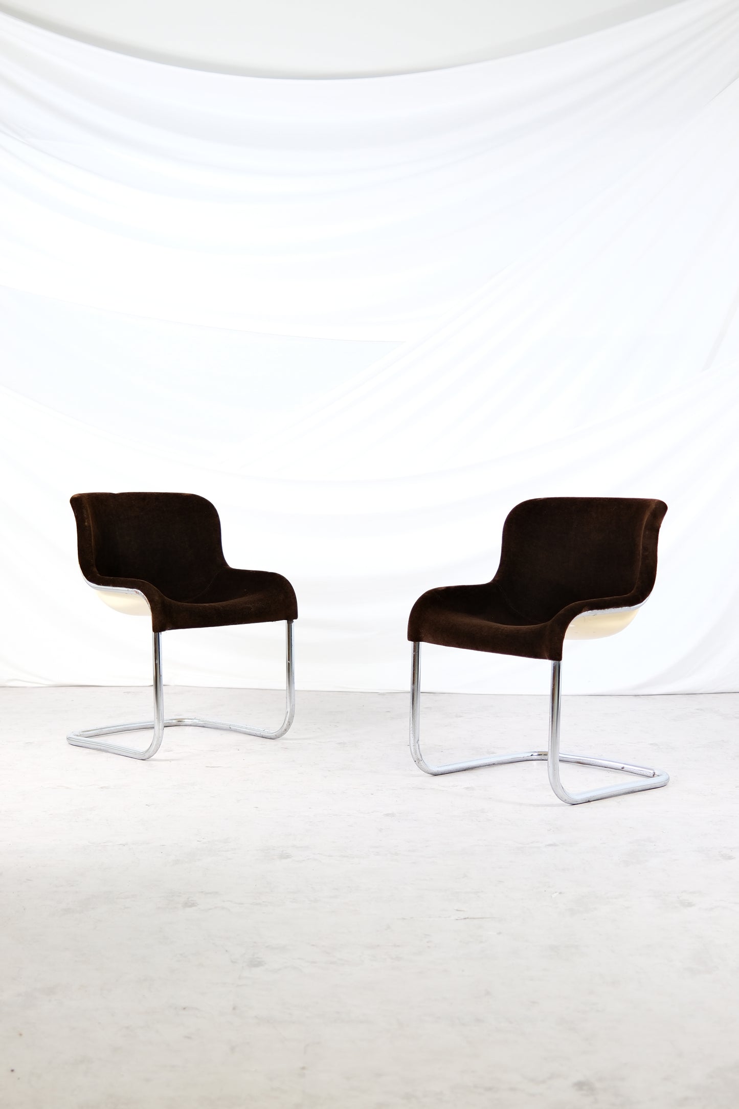 Elefantti Chairs by Esko Pajamies, Asko Finland, 1970s (brown)