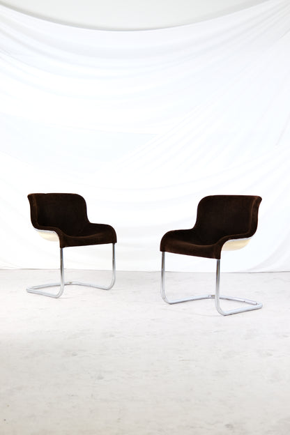 Elefantti Chairs by Esko Pajamies, Asko Finland, 1970s (brown)