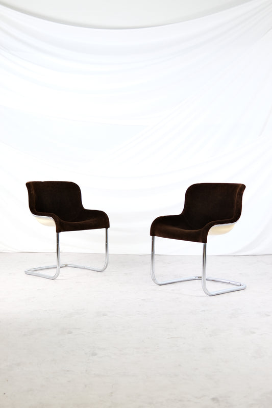 Elefantti Chairs by Esko Pajamies, Asko Finland, 1970s (brown)