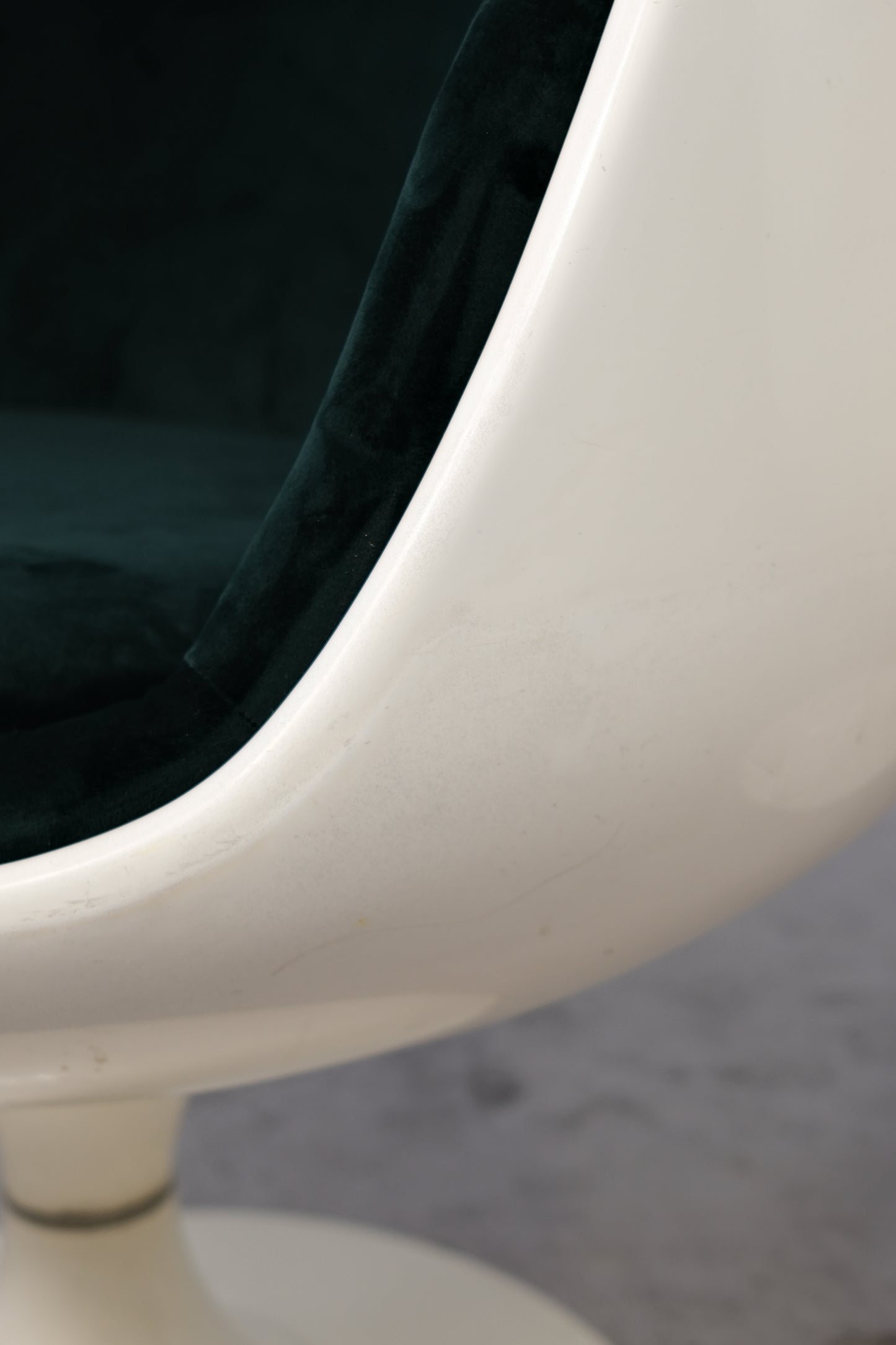 Eero Aarnio ‘Cognac’ Chairs in Emerald Green Velvet