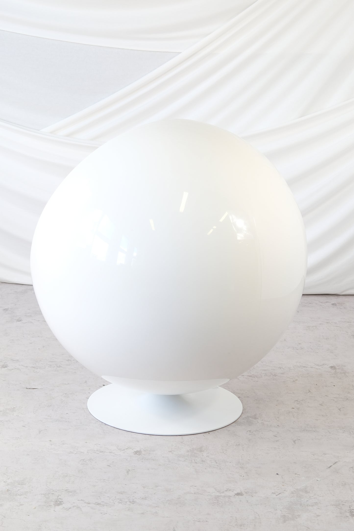 Eero Aarnio Ball Chair with Red Canvas Upholstery