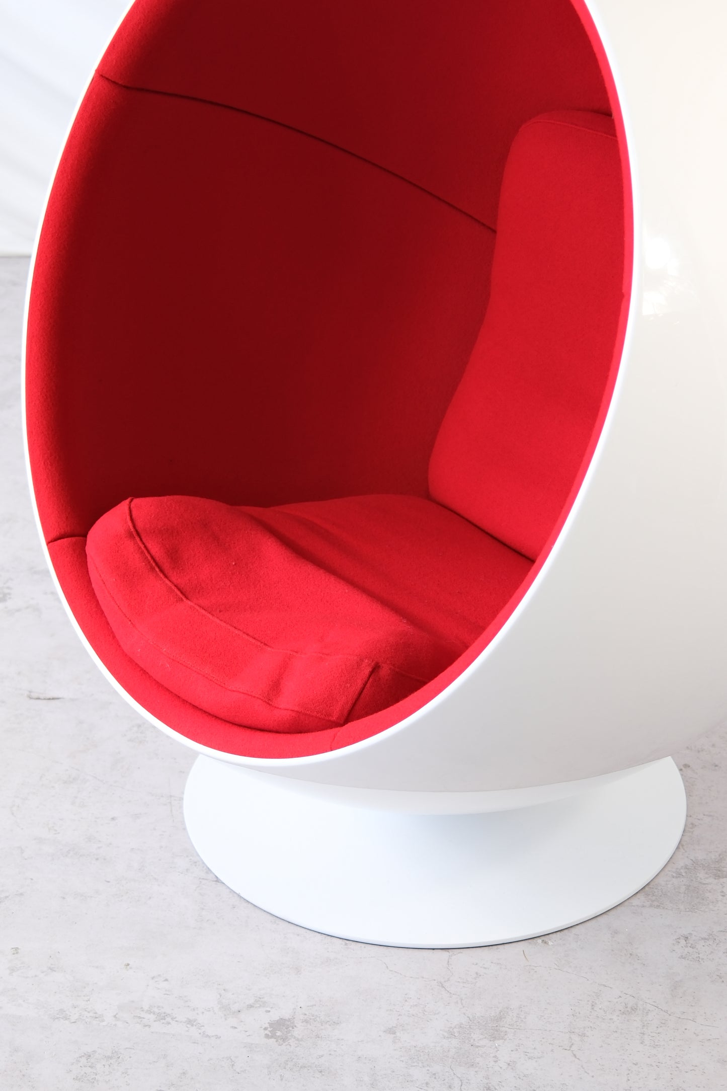 Eero Aarnio Ball Chair with Red Canvas Upholstery