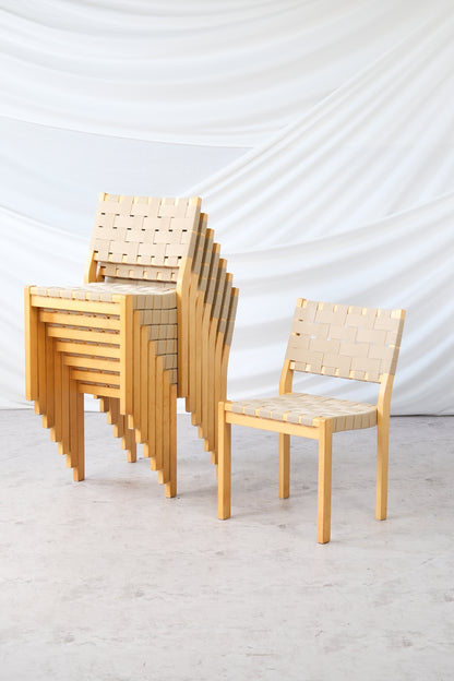 Artek 611 Chairs by Alvar Aalto (8 available)