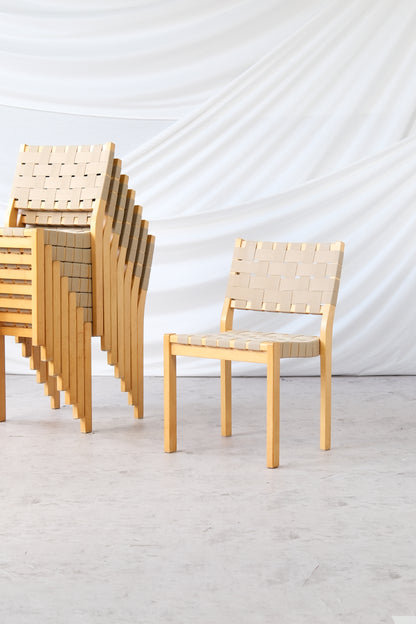 Artek 611 Chairs by Alvar Aalto (8 available)
