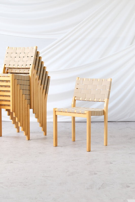 Artek 611 Chairs by Alvar Aalto (8 available)