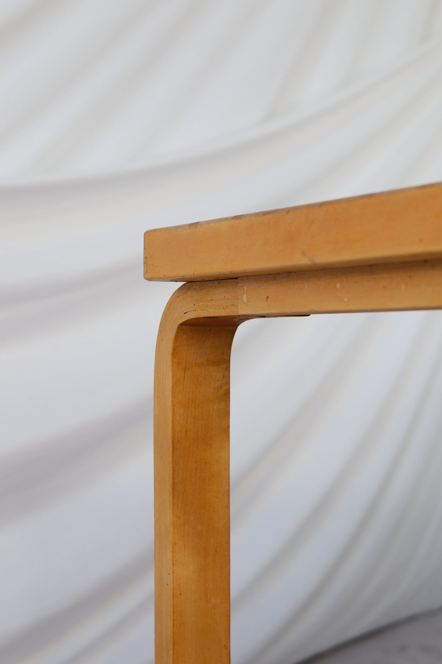 Artek Dining Table with Blue Linoleum Top, 1950s