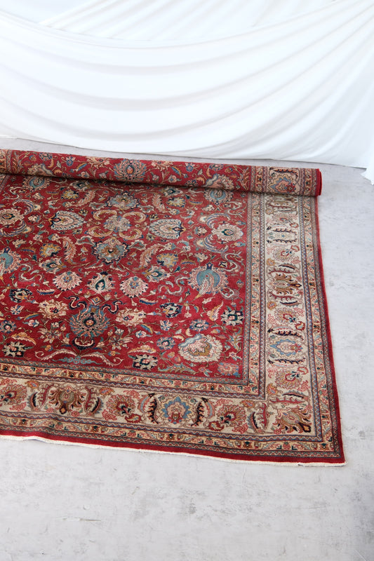 Large Hand-Knotted Persian Rug 360 × 260 cm