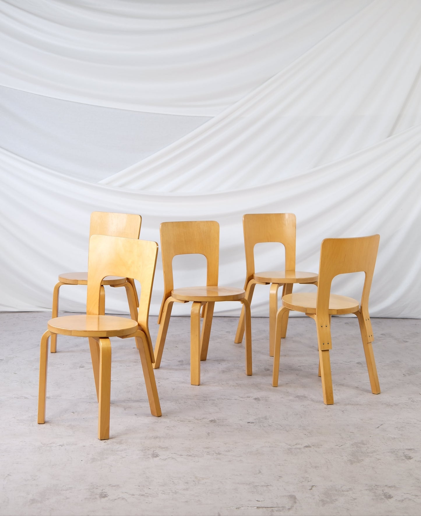 Artek 66 chair - Alvar Aalto (5 pcs)