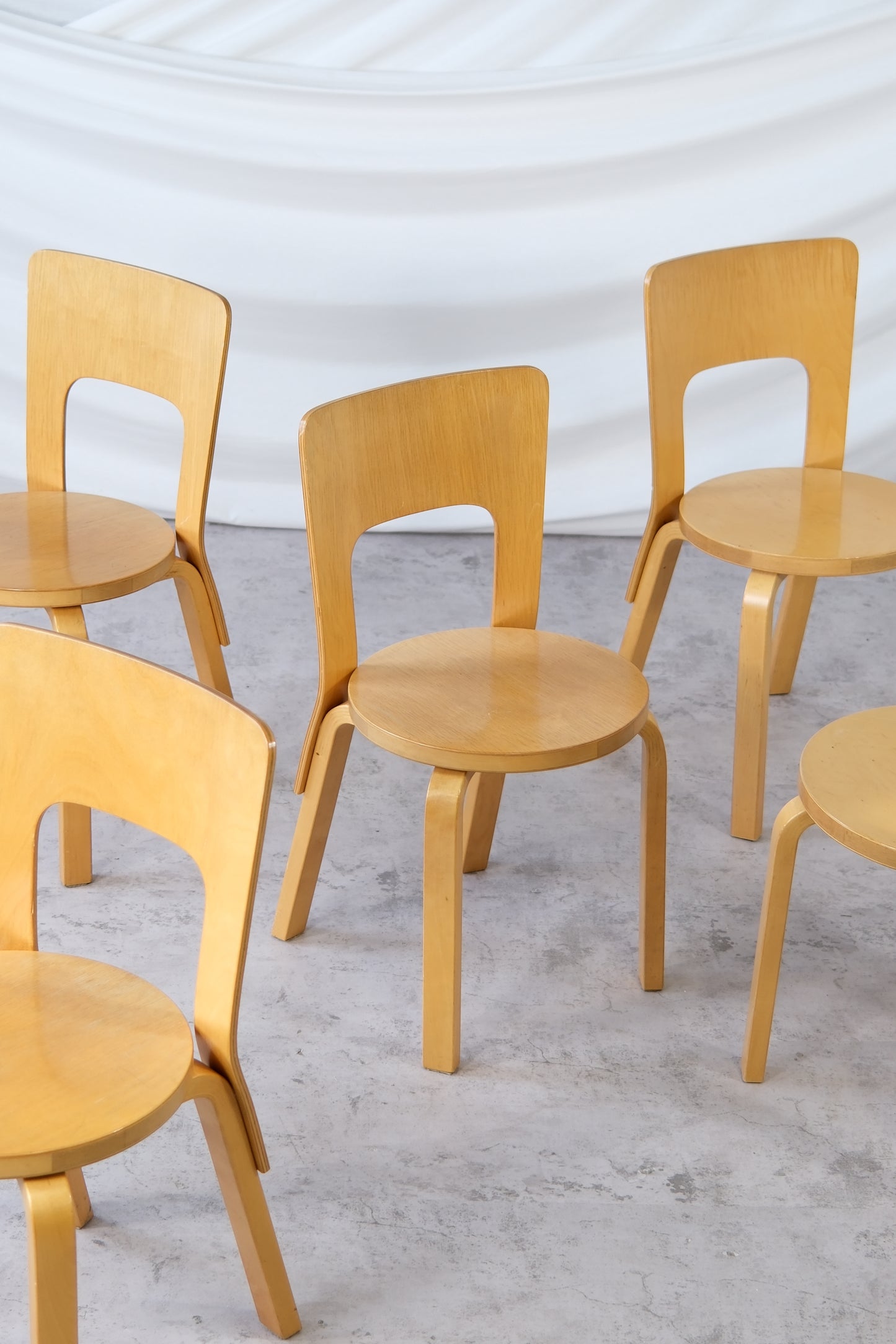 Artek 66 chair - Alvar Aalto (5 pcs)