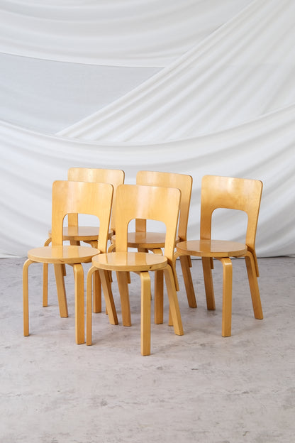 Artek 66 chair - Alvar Aalto (5 pcs)