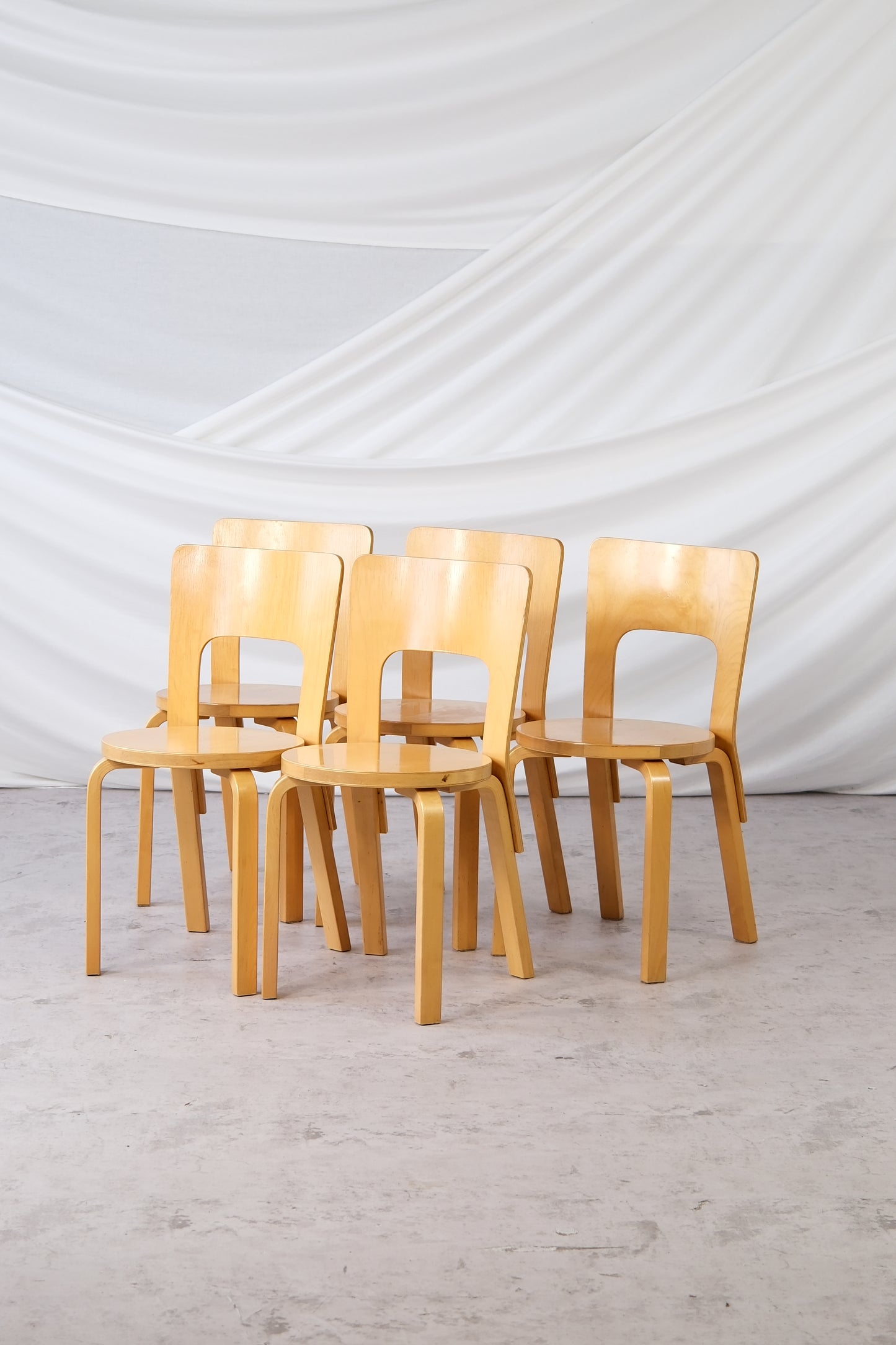 Artek 66 chair - Alvar Aalto (5 pcs)