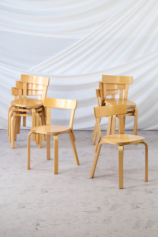 Artek 69 Chairs by Alvar Aalto