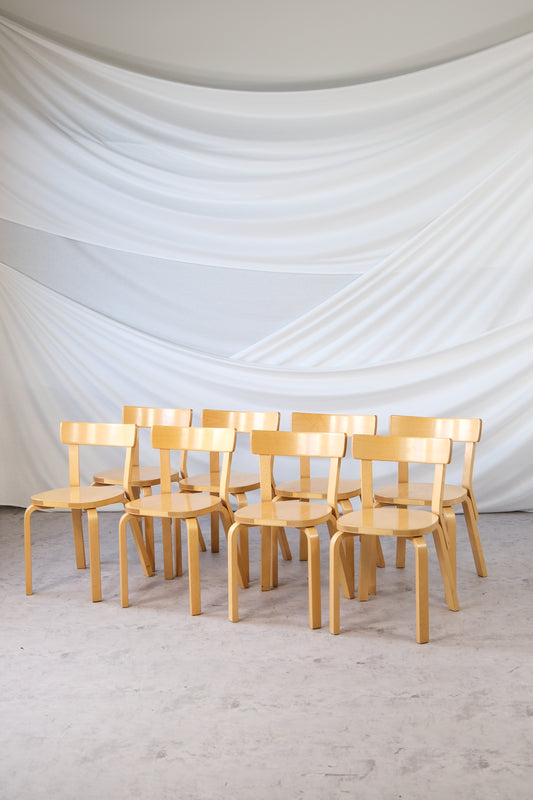 Artek 69 Chairs by Alvar Aalto
