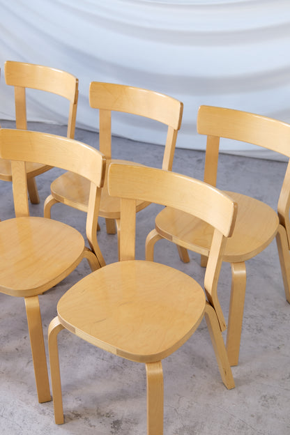 Artek 69 Chairs by Alvar Aalto