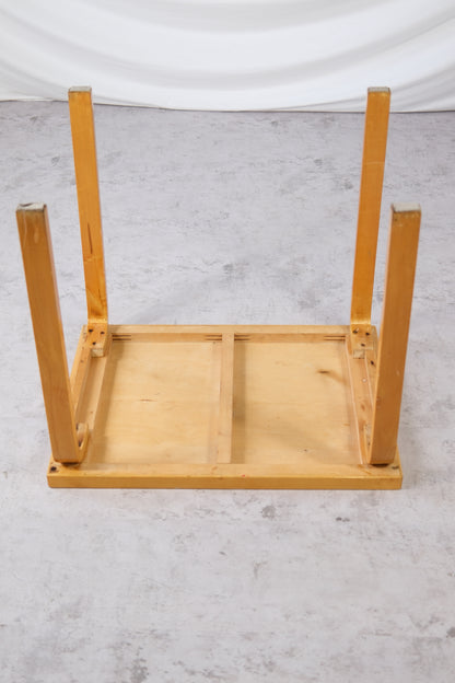 Alvar Aalto Table with Green Linoleum Top, 1950s