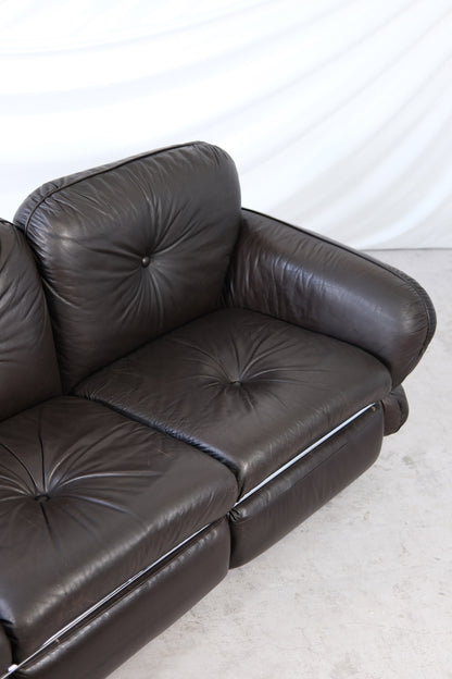 Isku “Hannibal” Brown Sofa by Kurt Hvitsjö