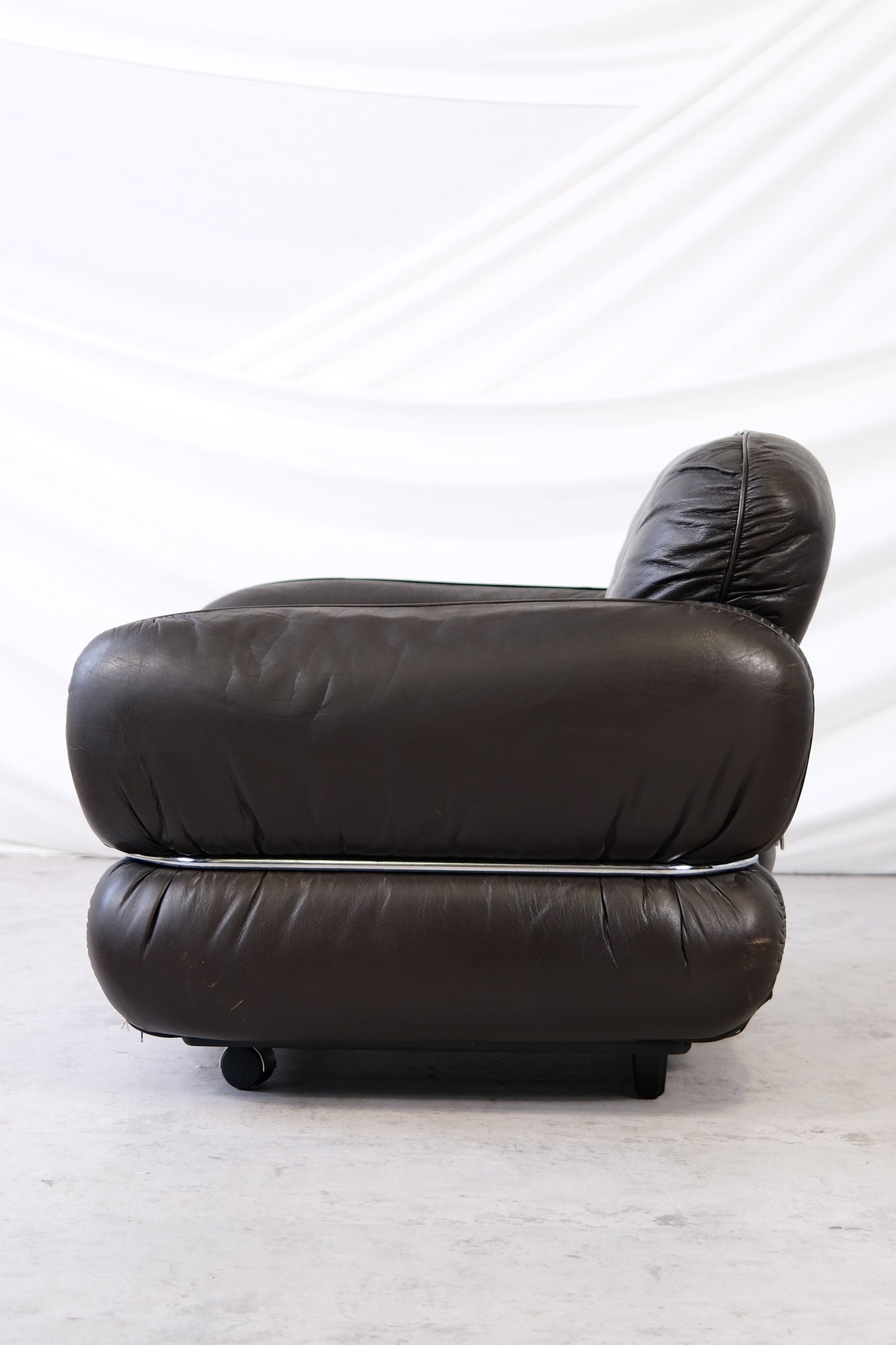 Isku “Hannibal” Brown Armchair by Kurt Hvitsjö