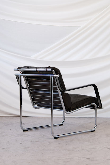 Remmi Armchairs by Yrjö Kukkapuro for Avarte Brown Leather