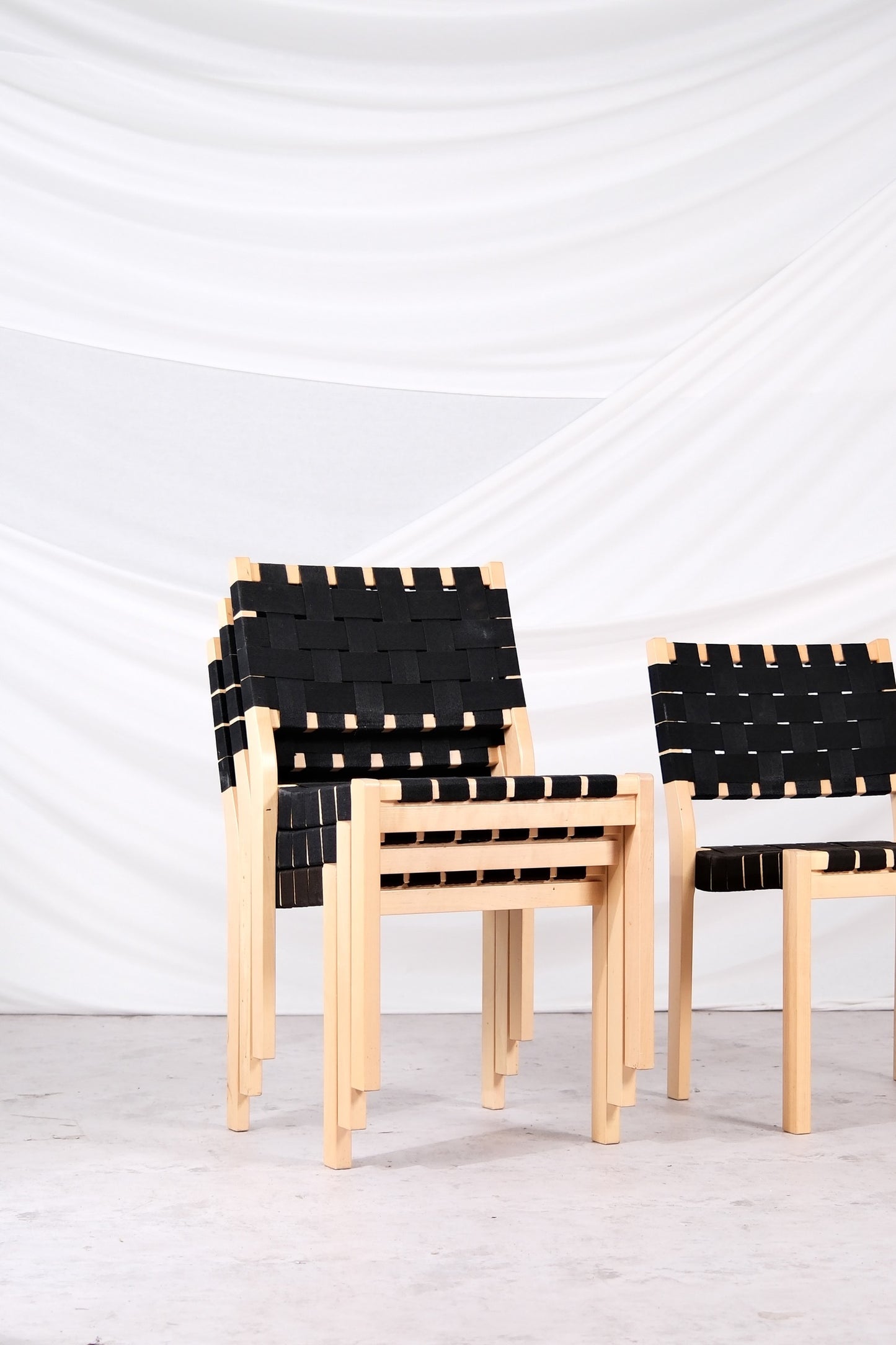 Artek 611 Chairs by Alvar Aalto (4 available)