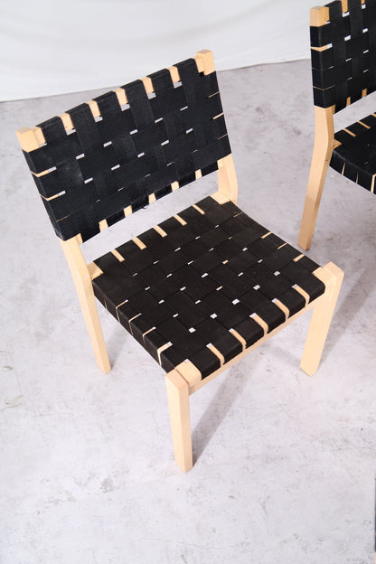 Artek 611 Chairs by Alvar Aalto (4 available)