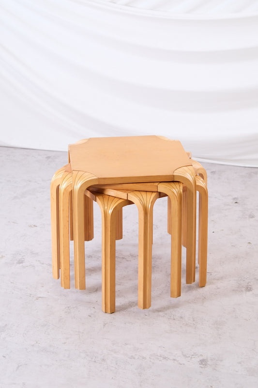 Artek X601 Fan Leg Stools
