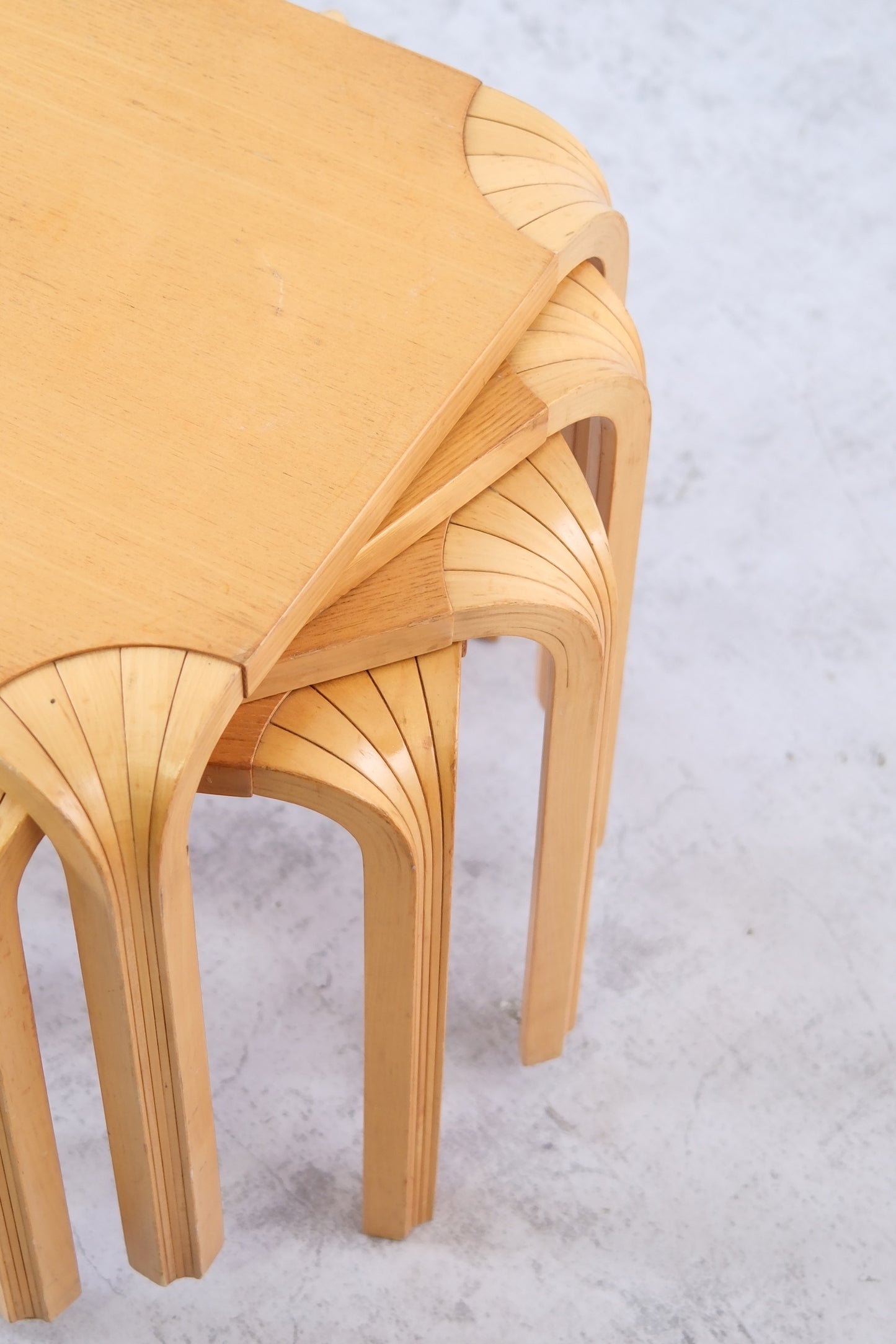 Artek X601 Fan Leg Stools
