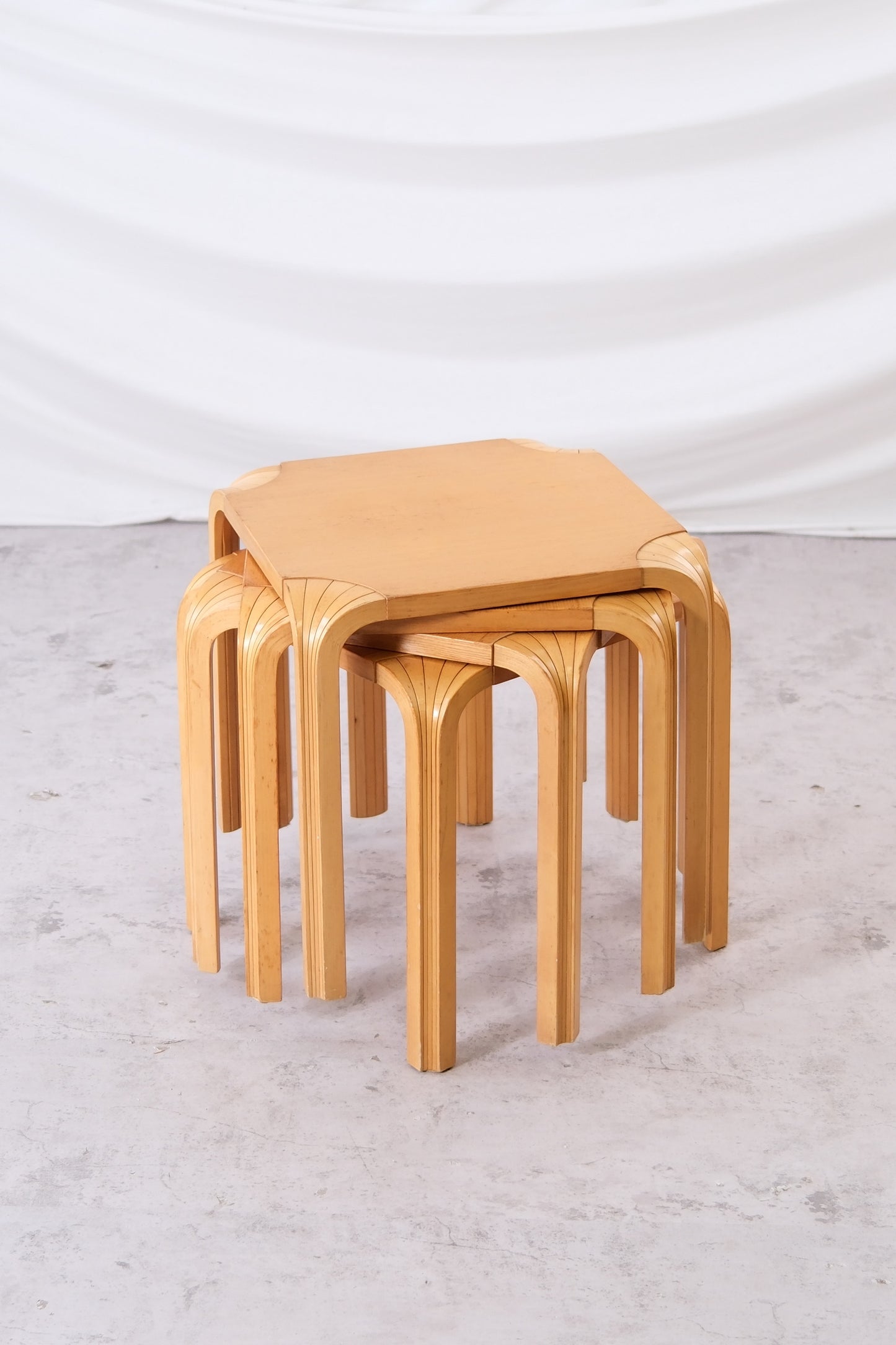 Artek X601 Fan Leg Stools
