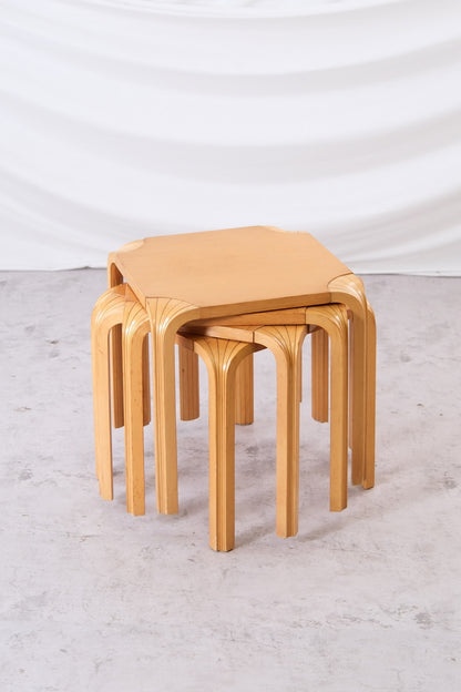 Artek X601 Fan Leg Stools