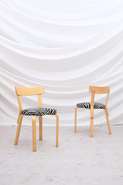 Artek 69 Chair by Alvar Aalto 6 pcs Available