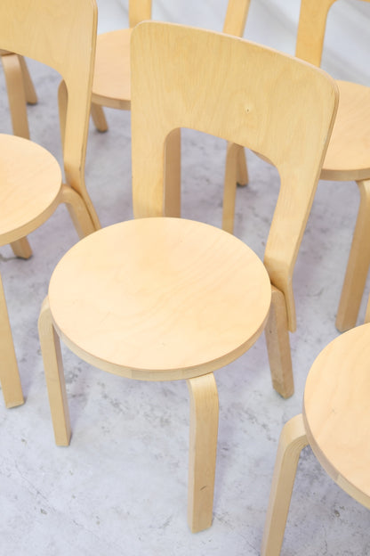 Vintage Artek 66 Chairs (8 pcs)