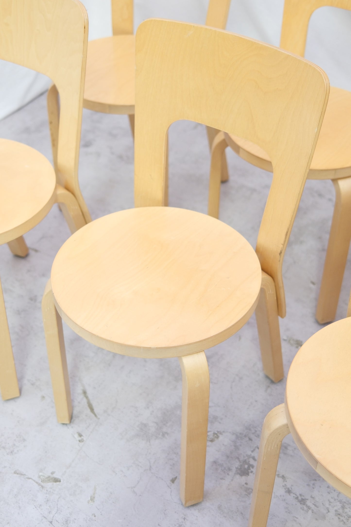 Vintage Artek 66 Chairs (8 pcs)