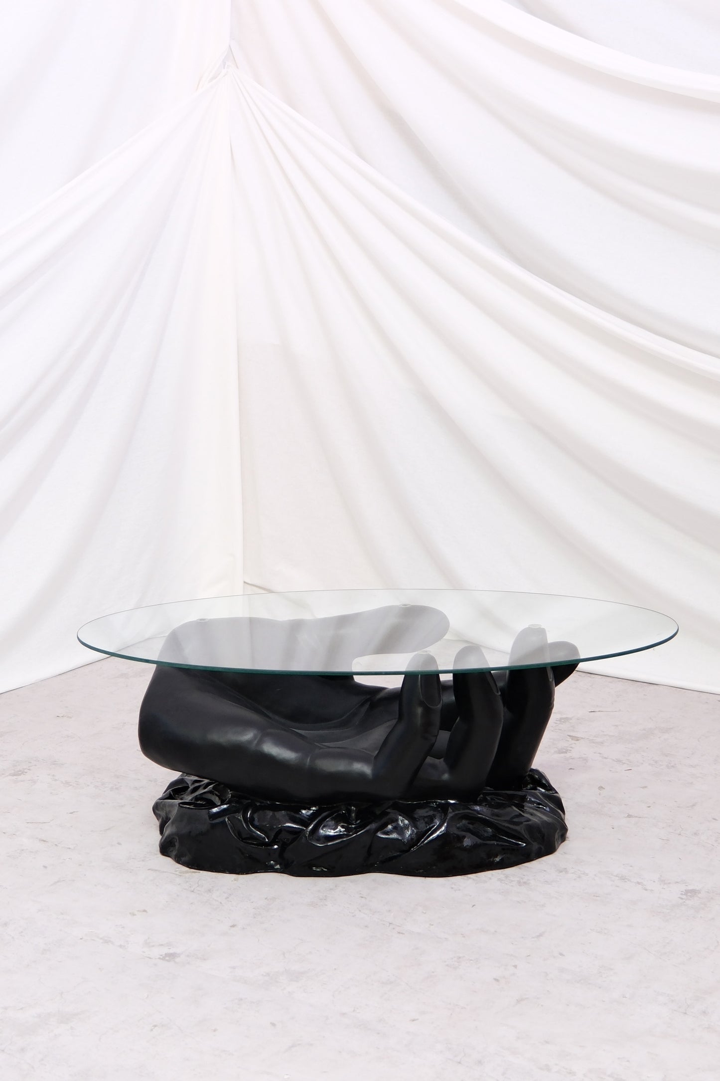 Vintage Sculptural Hand Coffee Table