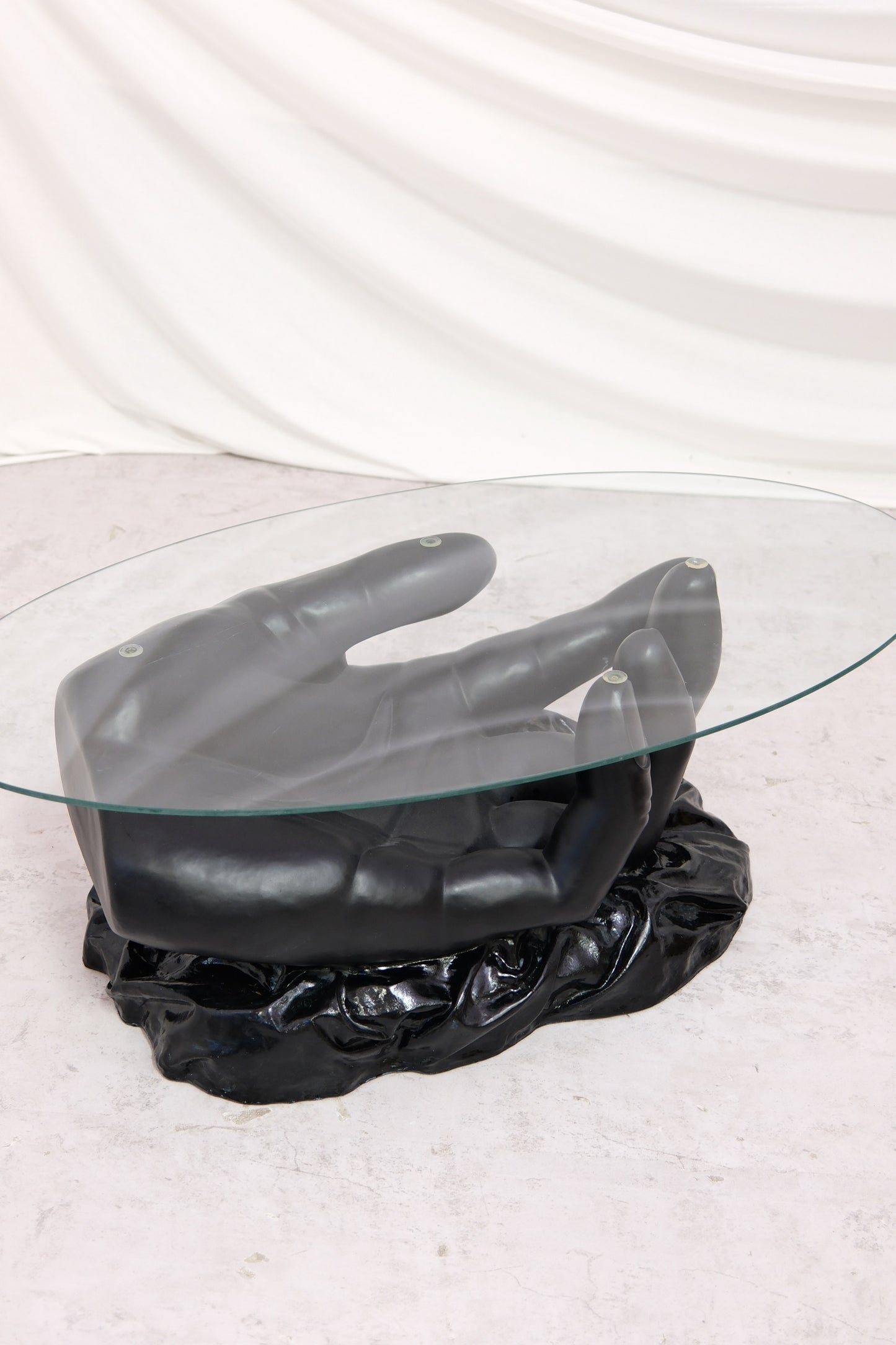Vintage Sculptural Hand Coffee Table