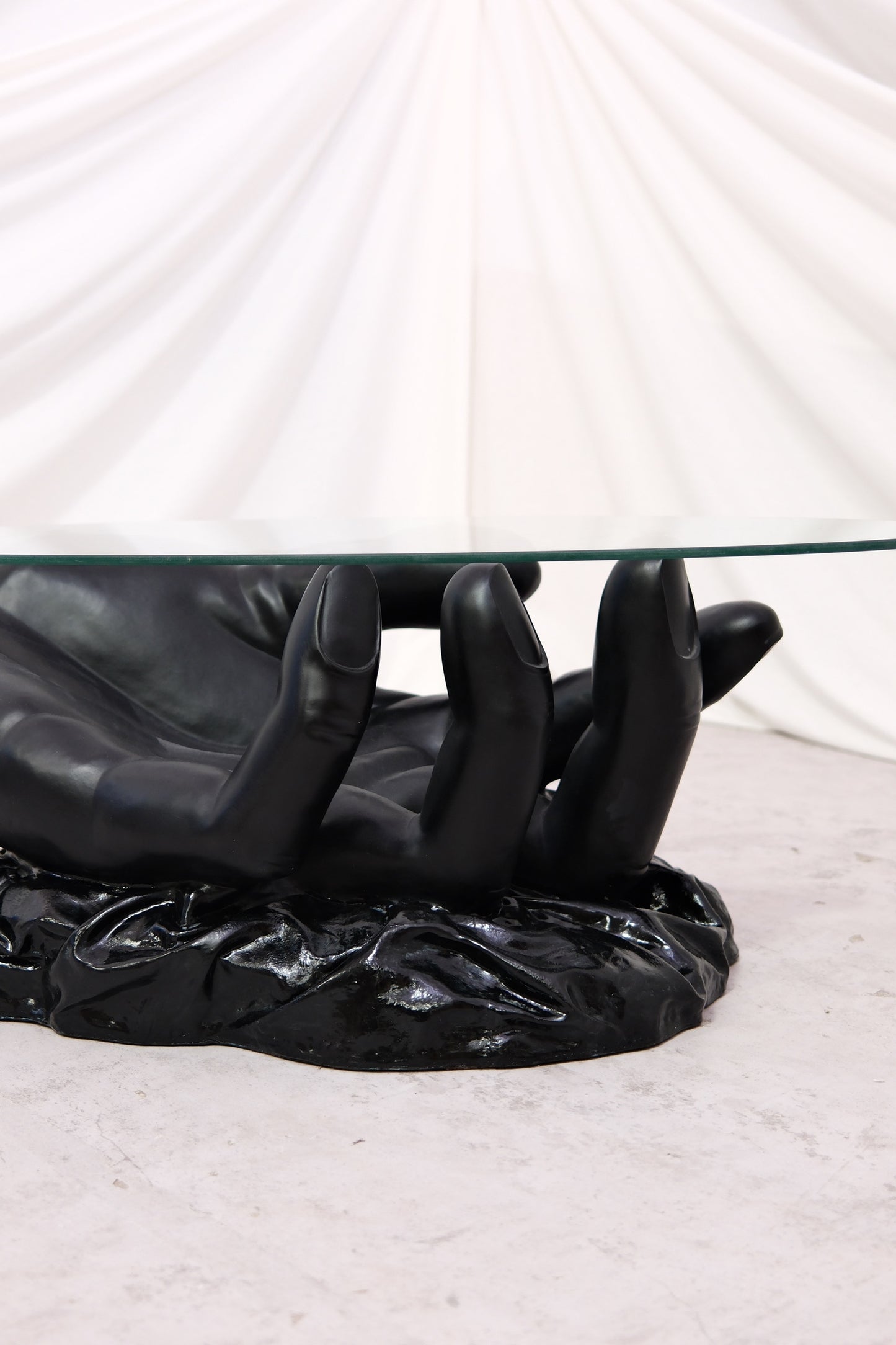 Vintage Sculptural Hand Coffee Table