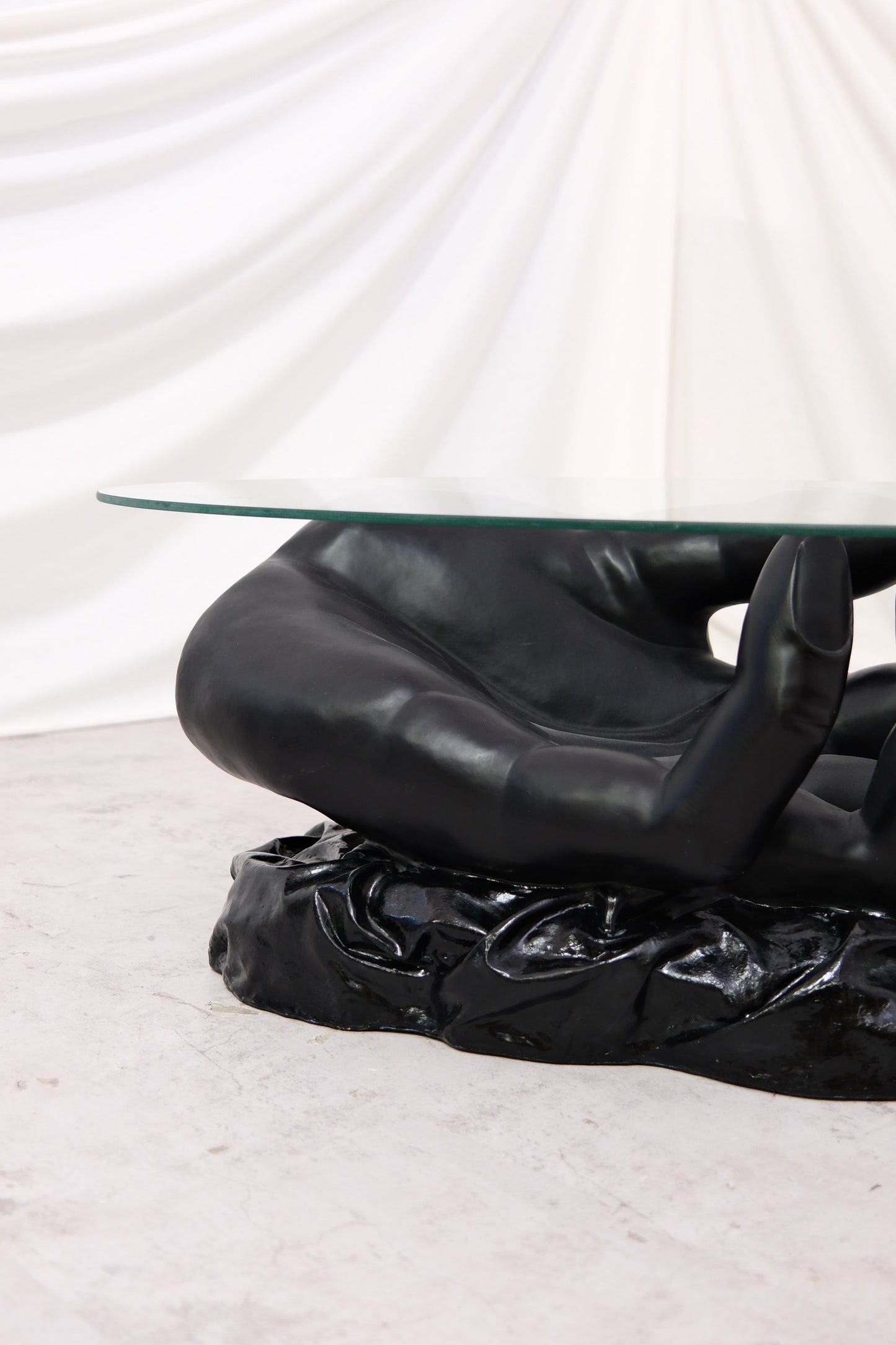 Vintage Sculptural Hand Coffee Table