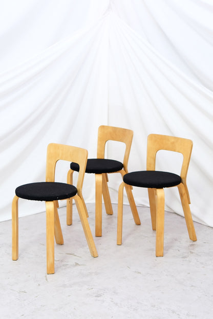 Alvar Aalto Artek 65 Chair (3pcs)
