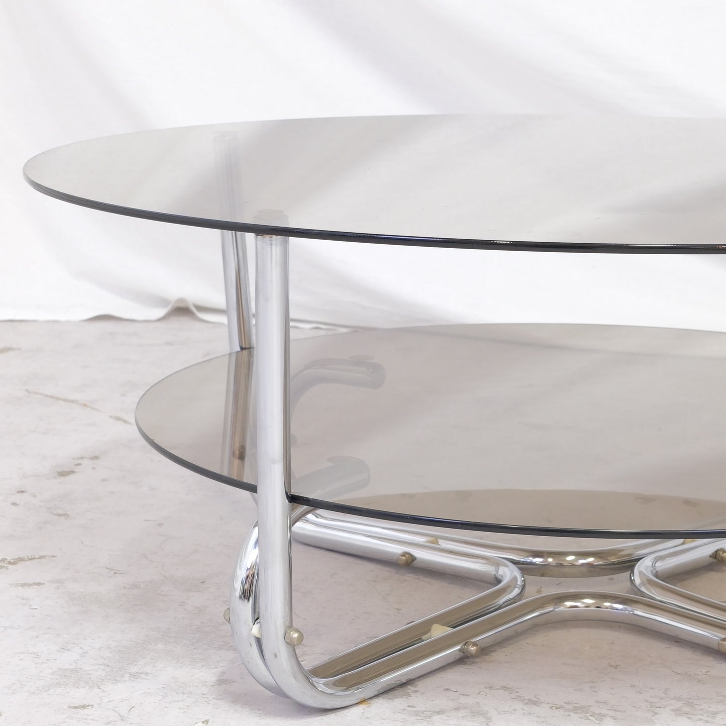 Vintage Italian Glass Coffee Table
