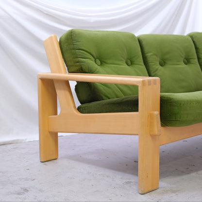 Esko Pajamies Bonanza 3-seater Sofa – Green Velvet, Asko