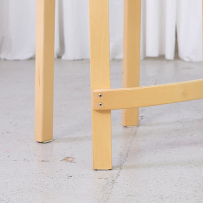 Artek K65 Bar Stool in Birch and White Laminate