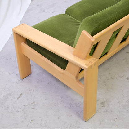 Esko Pajamies Bonanza 3-seater Sofa – Green Velvet, Asko