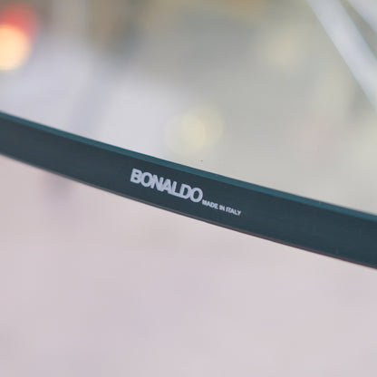 Vintage Bonaldo Round Dining Table – Glass Top 160 cm